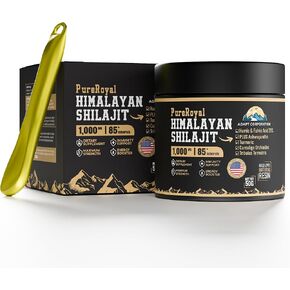 Himalayan Shilajit Resin – High Potency, 1100 MG Himalayan Extract, 75%+ Fulvic Acid, Energy, Wellness & Immunity Support, 85+ Trace Minerals, Lab Tested, 50g Jar, 46 Servings