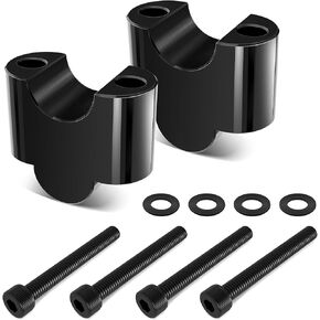 7/8 بوصة ارتفاع المقود 30 مم، حامل مقود الدراجة النارية متوافق مع Kawasaki Honda سوزوكي ياماها ATV Dirt Bike KLR650 F650GS F800ST MT-07 MT-09 (أسود) in Kuwait