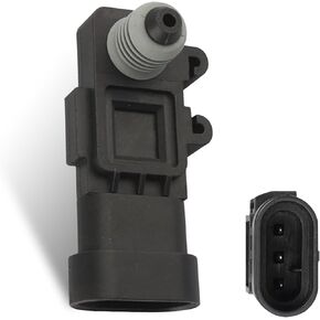 1 PC Automotive Fuel Tank Pressure Sensor, Vapor Vent Can Sensor, Fuel System Replacement Accessories, Compatible with Delphi 3rd Generation #16238399, 9377680, 09377680, 16196060 (Black)