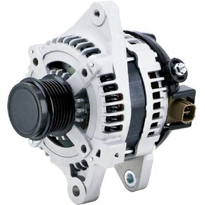 Alternator 11385N New Replacement for 1.8L Toyota Corolla 2009-2013, Toyota Matrix 2009-2010, Pontiac Vibe 2009-2010, 6-Groove Clutch Pulley, 100 Amp 2 Volt: 12897, 270600T040, 0986CR6103, AL3370X
