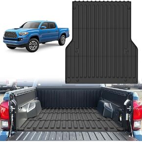 Nilight Trunk Bed Mat for 2005-2023 Toyota Tacoma 5 Ft Accessories, TPE Heavy Duty, All Weather Pickup Car TPE Bed Liner, Black