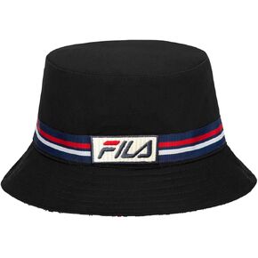 Fila Unisex Speed Logo Reversible Bucket Hat (Black)
