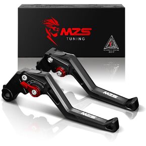 عتلات فرامل الدراجة النارية MZS باللون الأزرق قصيرة قابلة للتعديل متوافقة مع GSXR 600 97-03 | جي اس اكس ار 750 96-03 | جي اس اكس ار 1000 01-04 | SFV650 09-15 | SV650 16-21 | DL650 11-21 | جي اس اكس اس 750 11-21 | جي اس اكس 250 آر 18-20