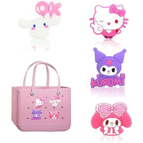 4Pcs Cartoon Charms for Bogg Bag, Cute Bogg Bag Accessories, Insert Simply Southern Totes Accessories for Women Totes