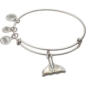 Alex and Ani Whale Tail Charm Bangle