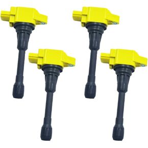 4PCS ARKAUTO HIGH PERFORMANCE IGNITION COIL ARK-IG549-Y UF549 22448-JA00C FOR NISSAN Sentra Tiida March Versa Cube Altima NP300 Rogue Pathfinder Urvan X-Trail 1.6 1.8 2.0 2.5 L4 INFINITI 5.0 5.6 V8