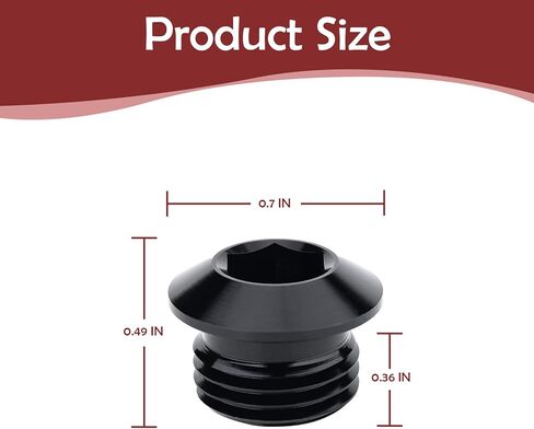 AN6 ORB O Ring AN6 ذكر سداسي الرأس مقبس منفذ 9/16-18 UNF أسود من الألومنيوم المؤكسد، حزمة من 2. in Kuwait