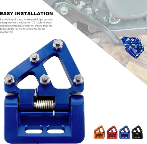 Motorcycle Folding Rear Brake Pedal Step Tip Plate,Dirt Bike CNC Rear Brake Pedal Plate For 125-501 TE/TE i/FE/TX/FX/TC/FC GasGasEX/EC/MC 125-500XC/XCF/XCW/SX/SXF/EXC/EXCF/TPi/6D 17-22(Orange) in Saudi Arabia