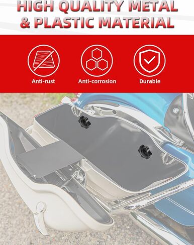 Amazicha Theft Deterrent Saddlebag Locks Saddle Bag Lock Black Fit for Harley Davidson Touring Street Glide, Electra Glide, Road King, Road Glide 1988-Later in Saudi Arabia