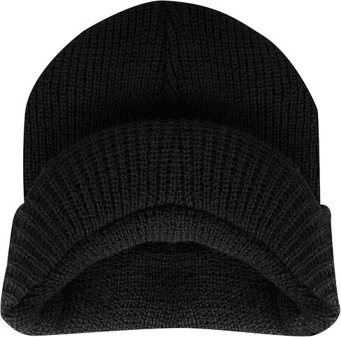 Rothco Wool Watch Cap with Brim – Wool Beanie Hat with Visor – Great for Winter Activities in Saudi Arabia