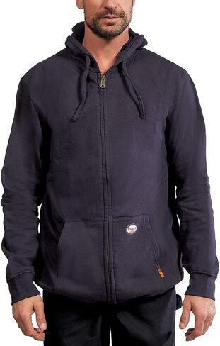 Rasco FR Men's Fleece Zipper Hoodie, Designed in the USA, Front Pouch Pockets, CAT 2, NFPA 2112 in Kuwait