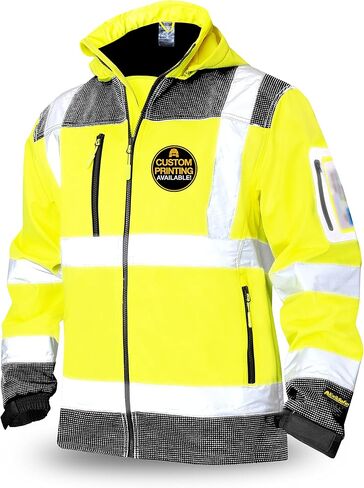 KwikSafety - شارلوت، كارولاينا الشمالية - سترة أمان Softshell من AGENT & GALAXY [تصميم أساسي وإصدار محدود] تم اختبارها من الفئة 3 بواسطة ANSI OSHA in Kuwait