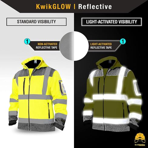 KwikSafety - شارلوت، كارولاينا الشمالية - سترة أمان Softshell من AGENT & GALAXY [تصميم أساسي وإصدار محدود] تم اختبارها من الفئة 3 بواسطة ANSI OSHA in Kuwait