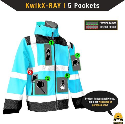 KwikSafety - شارلوت، كارولاينا الشمالية - سترة أمان Softshell من AGENT & GALAXY [تصميم أساسي وإصدار محدود] تم اختبارها من الفئة 3 بواسطة ANSI OSHA in Kuwait