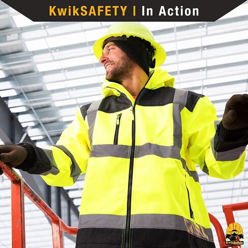 KwikSafety - شارلوت، كارولاينا الشمالية - سترة أمان Softshell من AGENT & GALAXY [تصميم أساسي وإصدار محدود] تم اختبارها من الفئة 3 بواسطة ANSI OSHA in Kuwait