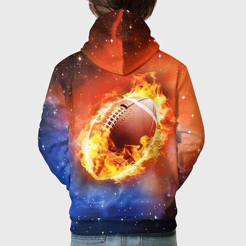 Kids 3D Graphic Hoodie Pullover for Boys Girls, Novelty Designs Unisex Hooded Sweatshirt, Long Sleeve Teens Top in Saudi Arabia