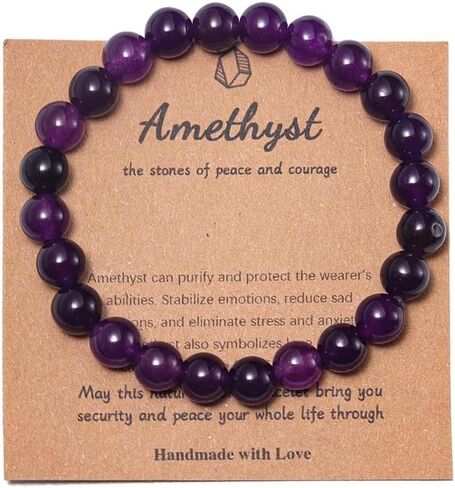 Pingyongchang Stress Relief Anxiety Yoga Bracelet,Crystal Stone Mantra Bracelets for Women Natural Beaded birthday Gifts Inspirational Bracelet for Men in Saudi Arabia