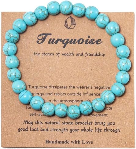 Pingyongchang Stress Relief Anxiety Yoga Bracelet,Crystal Stone Mantra Bracelets for Women Natural Beaded birthday Gifts Inspirational Bracelet for Men in Saudi Arabia