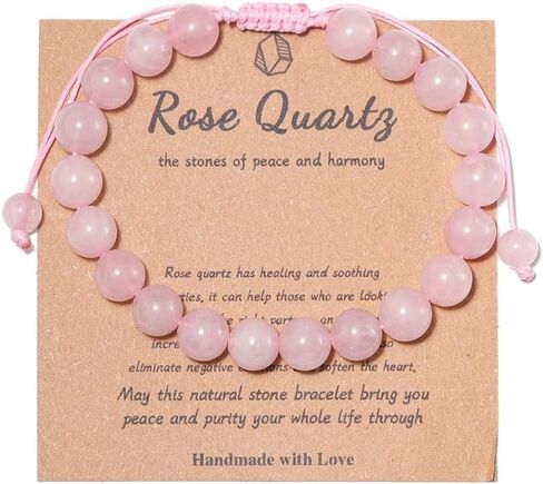 Pingyongchang Stress Relief Anxiety Yoga Bracelet,Crystal Stone Mantra Bracelets for Women Natural Beaded birthday Gifts Inspirational Bracelet for Men in Saudi Arabia