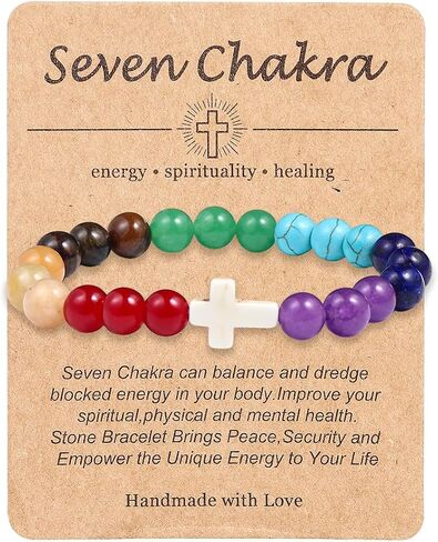 Pingyongchang Stress Relief Anxiety Yoga Bracelet,Crystal Stone Mantra Bracelets for Women Natural Beaded birthday Gifts Inspirational Bracelet for Men in Saudi Arabia