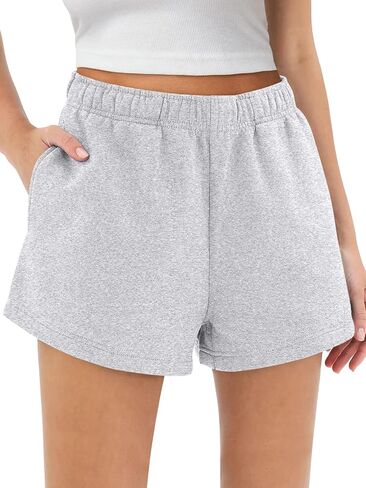 AUTOMET Womens Sweat Shorts Trendy Casual Athletic Shorts Running Summer Vacation Outfits Comfy 2024 Fashion Workout Clothing in Saudi Arabia
