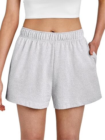 AUTOMET Womens Sweat Shorts Trendy Casual Athletic Shorts Running Summer Vacation Outfits Comfy 2024 Fashion Workout Clothing in Saudi Arabia