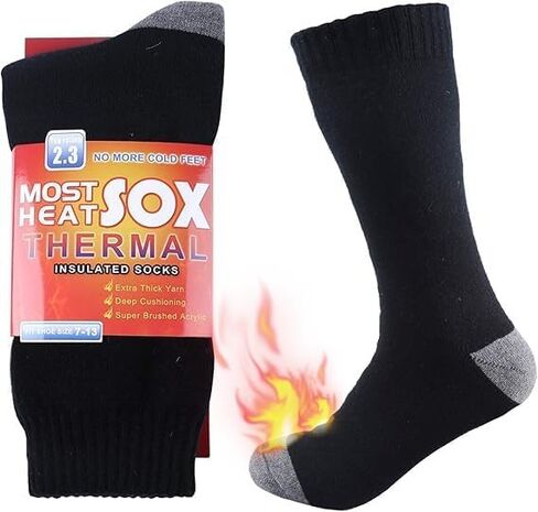 Thermal Socks for Men, Winter Warm Socks Mens for Cold Weather Extreme Temperatures in Kuwait