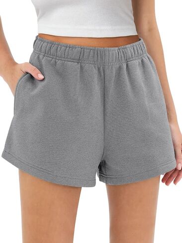 AUTOMET Womens Sweat Shorts Trendy Casual Athletic Shorts Running Summer Vacation Outfits Comfy 2024 Fashion Workout Clothing in Saudi Arabia