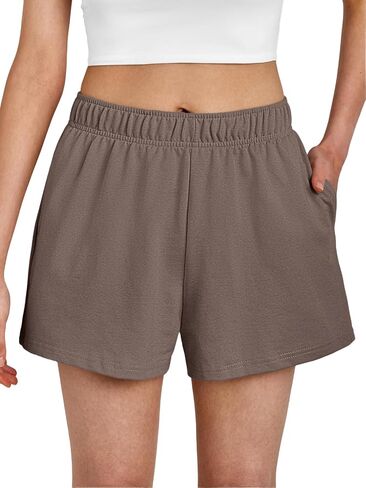 AUTOMET Womens Sweat Shorts Trendy Casual Athletic Shorts Running Summer Vacation Outfits Comfy 2024 Fashion Workout Clothing in Saudi Arabia