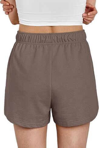 AUTOMET Womens Sweat Shorts Trendy Casual Athletic Shorts Running Summer Vacation Outfits Comfy 2024 Fashion Workout Clothing in Saudi Arabia
