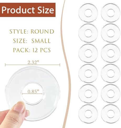 Bobeches الزجاجية لحاملي الشموع، 6 قطع حماة الشموع بالتنقيط، شمعة الماسك بالتنقيط للتناقص التدريجي شمعة عصا حامل شمعة لحفل زفاف الجدول المركزية in Kuwait