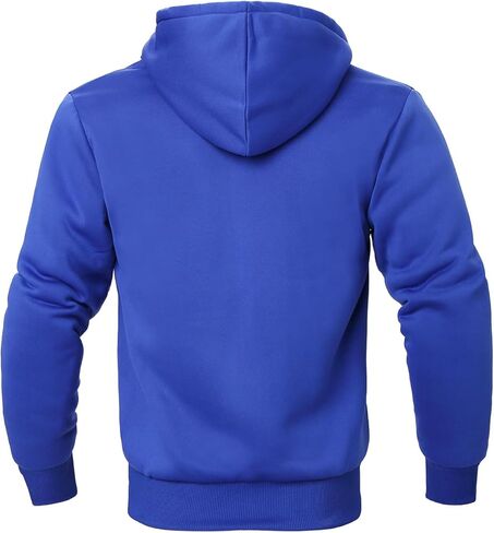 Facitisu Men's Winter Zip Up Hoodie Sherpa Fleece Sweatshirt Warm Thick heavyweight Coats in Kuwait