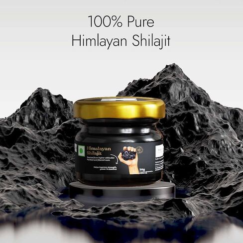 100% Pure Himalayan Shilajit Resin, High Potency for Men & Women | 40 Servings of 500mg | 80+ Trace Minerals, Upto 70% Fulvic Acid | Authentic, Lab Tested | Natural Energy & Immune Support in Saudi Arabia