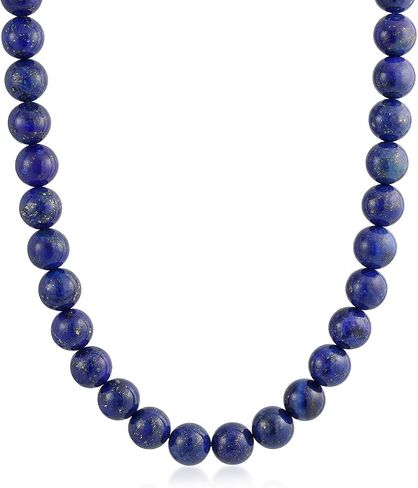 Simple Classic Hand Knotted Created Semi Precious Gemstone Round Ball 10MM Bead Strand Choker Collarbone Necklace Western Jewelry for Women Toggle Clasp 15 17 19 Inch in Kuwait
