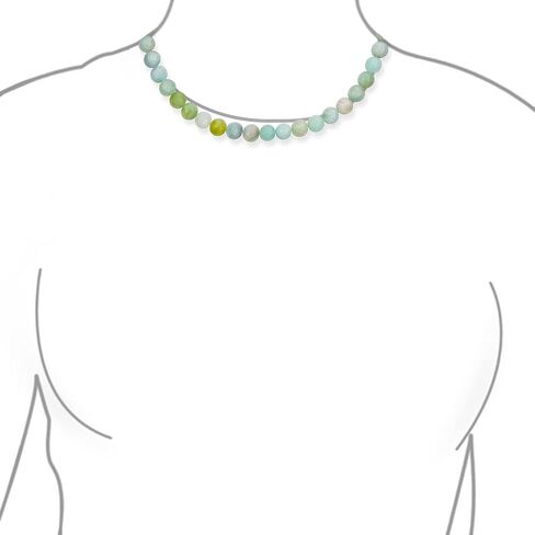 Simple Classic Hand Knotted Created Semi Precious Gemstone Round Ball 10MM Bead Strand Choker Collarbone Necklace Western Jewelry for Women Toggle Clasp 15 17 19 Inch in Kuwait