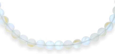 Simple Classic Hand Knotted Created Semi Precious Gemstone Round Ball 10MM Bead Strand Choker Collarbone Necklace Western Jewelry for Women Toggle Clasp 15 17 19 Inch in Kuwait