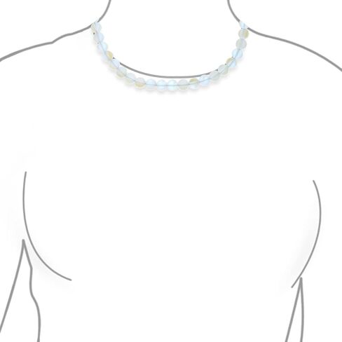 Simple Classic Hand Knotted Created Semi Precious Gemstone Round Ball 10MM Bead Strand Choker Collarbone Necklace Western Jewelry for Women Toggle Clasp 15 17 19 Inch in Kuwait