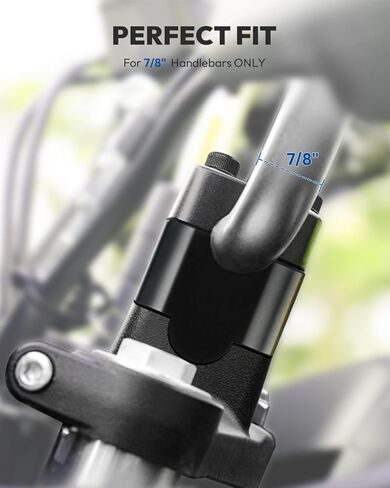 7/8 بوصة ارتفاع المقود 30 مم، حامل مقود الدراجة النارية متوافق مع Kawasaki Honda سوزوكي ياماها ATV Dirt Bike KLR650 F650GS F800ST MT-07 MT-09 (أسود) in Kuwait
