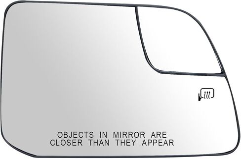 Right Passenger Side Heated Mirror Glass Replacement For Ford Edge MKX 2011 2012 2013 2014 - Mirror Convex Side Mirror Glass With Rear Holder in Kuwait