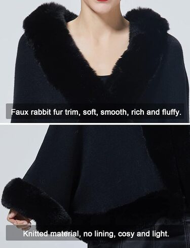 BEAUTELICATE Faux Fur Wrap Shawl Stole Women Wedding Bridal Evening Shawl Ladies Stole Winter Evening Party in Saudi Arabia