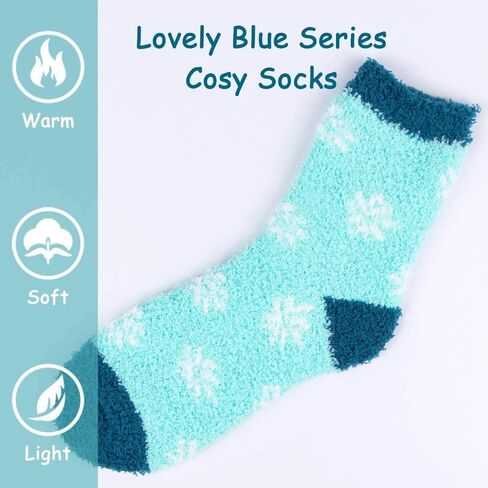 Fuzzy Socks for Women Fluffy Cozy Slipper Socks Fall Thanksgiving Gifts Christmas in Kuwait