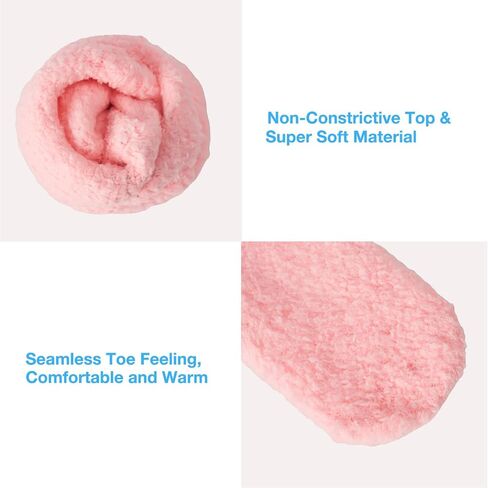 Bulinlulu Fuzzy Socks for Women with Grips,5 Pairs Plush Fuzzy Socks Sleep Cozy socks Sleep Socks Winter Soft Fluffy Socks in Saudi Arabia