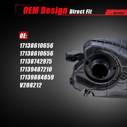 خزان خزان استرداد تدفق سائل التبريد يناسب: -BMW 540i 2017 540i Xdrive 2017 740i 2016-2017 740i Xdrive 2017، غلاية السيارة OE#17138610656 v208212 17138610656 17138742975(مع الاستشعار والغطاء) in Saudi Arabia
