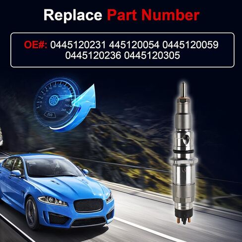 0445120231 فوهة حاقن وقود الديزل 6 قطع تناسب الكمون QSB 4.5/5.9/6.7/8.9، كوماتسو PC200-8، هيونداي HL770-7A، هيتاشي ZW180 استبدال OE 445120054 0445120059 0445120236 0445120305 in Saudi Arabia