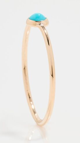 خاتم تكديس أحجار كريمة فيروزية واحدة من Zoe Chicco للسيدات عيار 14 قيراط in Kuwait