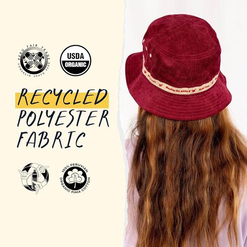 Hang Loose Bucket Hat - Made from Recycled Bottles - Sun hat for Beach, Golf, Fishing and Outdoor in Saudi Arabia