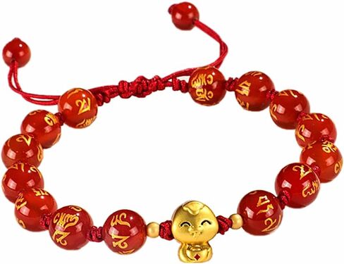 2025 New Year of Snake Beaded Braided Rope Bracelet Adjustable Crystal Beads Chinese Zodiac Animal Snake Lucky Charm Bracelet New Year Jewelry Gifts for Women Men in Saudi Arabia