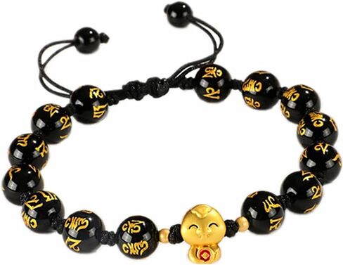 2025 New Year of Snake Beaded Braided Rope Bracelet Adjustable Crystal Beads Chinese Zodiac Animal Snake Lucky Charm Bracelet New Year Jewelry Gifts for Women Men in Saudi Arabia