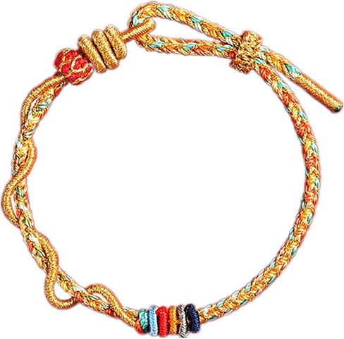 2025 New Year of Snake Beaded Braided Rope Bracelet Adjustable Crystal Beads Chinese Zodiac Animal Snake Lucky Charm Bracelet New Year Jewelry Gifts for Women Men in Saudi Arabia