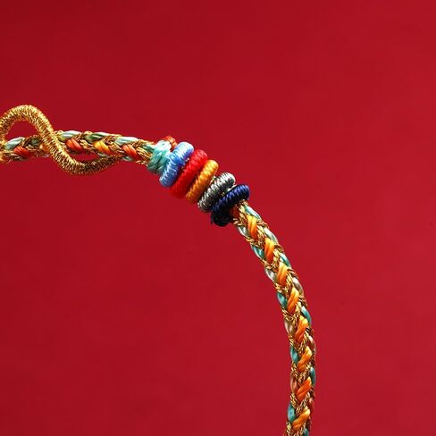 2025 New Year of Snake Beaded Braided Rope Bracelet Adjustable Crystal Beads Chinese Zodiac Animal Snake Lucky Charm Bracelet New Year Jewelry Gifts for Women Men in Saudi Arabia